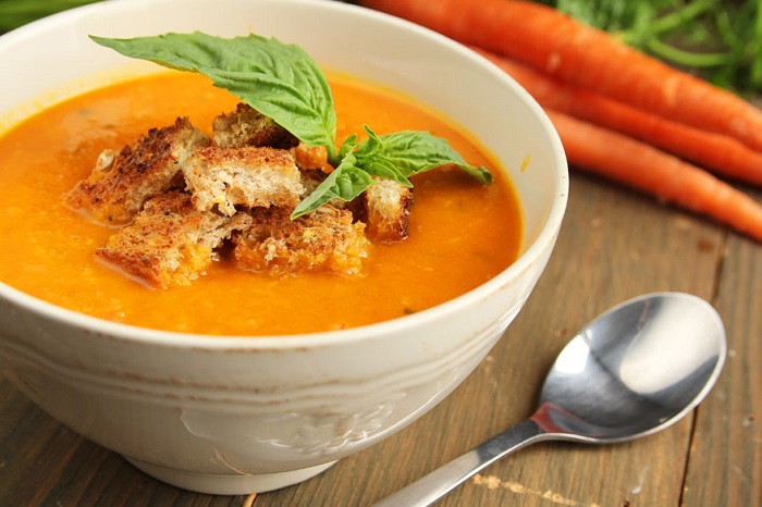 سوپ هویج زنجبیل عسلی