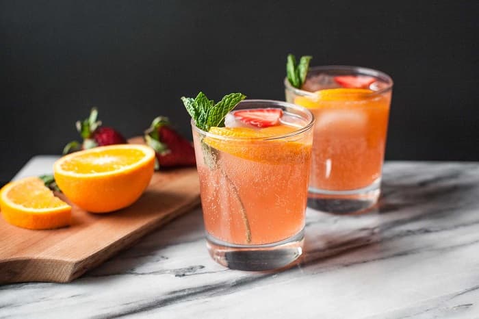 نوشیدنی زنجبیل پرتقال عسلی