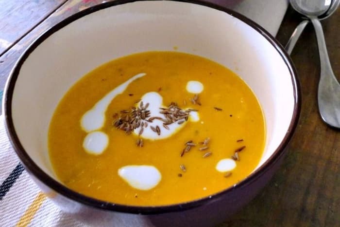 سوپ هویج زنجبیل و عسل